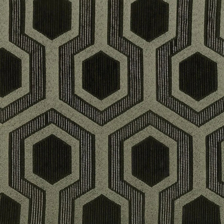 Jansen Gray/Black Hexagon Patterned Accent Chair by Coaster at Eve Furniture