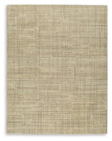 Janston Ivory/Gray/Tan Large Rug by Ashley at Eve Furniture