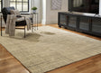 Janston Ivory/Gray/Tan Large Rug by Ashley at Eve Furniture