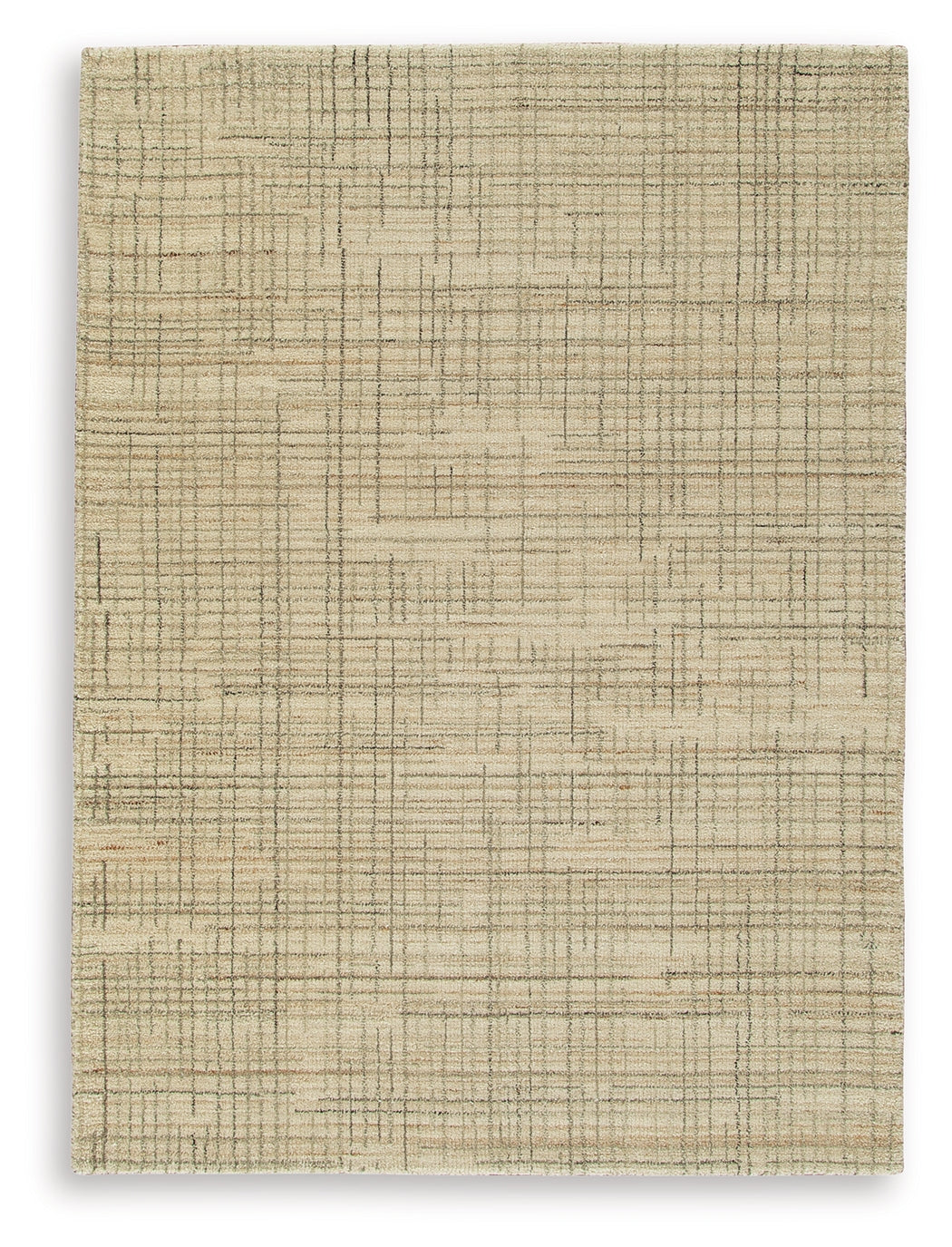Janston Ivory/Gray/Tan Medium Rug by Ashley at Eve Furniture