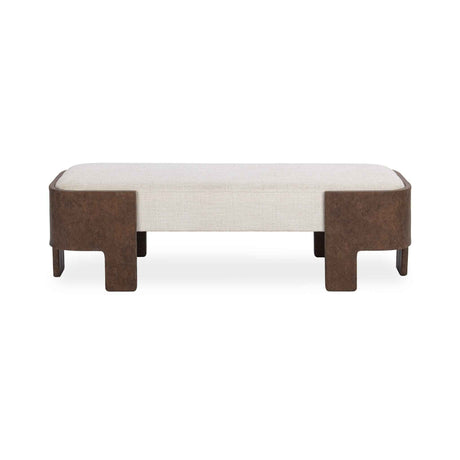 Janya Oat Cream Accent Bench by Classic Home at Eve Furniture