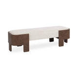 Janya Oat Cream Accent Bench by Classic Home at Eve Furniture