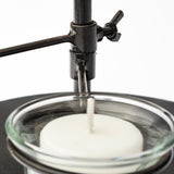 Jaran Black Metal Five Armed Tealight Table Candle Holder by Mercana at Eve Furniture