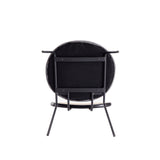 Jardin Dining Chair in Black with Cane and Grey Upholstered Seating (set of 2) by Manhattan Comfort at Eve Furniture