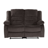 Jarita Chocolate 2-Piece Double Reclining Set by Homelegance at Eve Furniture