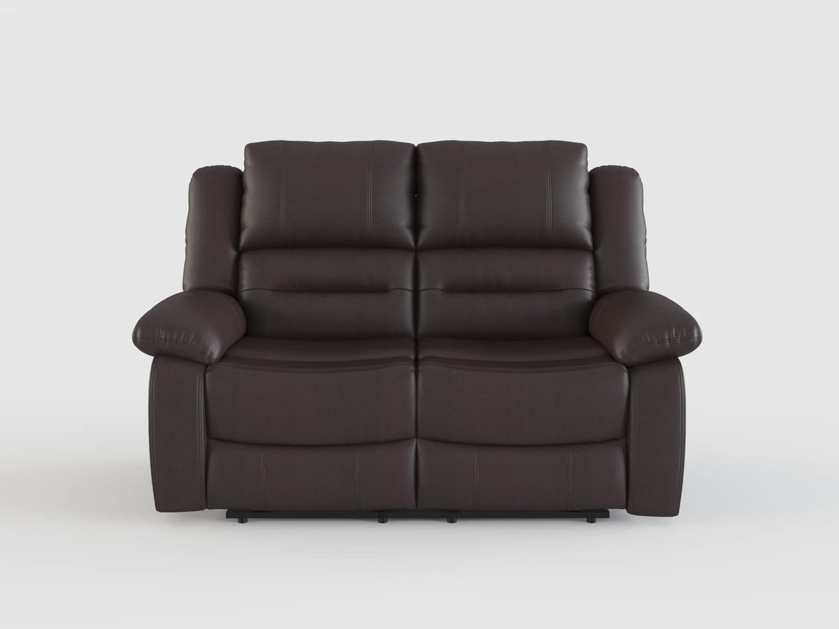 Jarita Chocolate 2-Piece Double Reclining Set by Homelegance at Eve Furniture