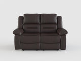 Jarita Chocolate 2-Piece Double Reclining Set by Homelegance at Eve Furniture