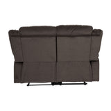 Jarita Chocolate 2-Piece Double Reclining Set by Homelegance at Eve Furniture