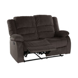 Jarita Chocolate 2-Piece Double Reclining Set by Homelegance at Eve Furniture