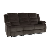 Jarita Chocolate 2-Piece Double Reclining Set by Homelegance at Eve Furniture