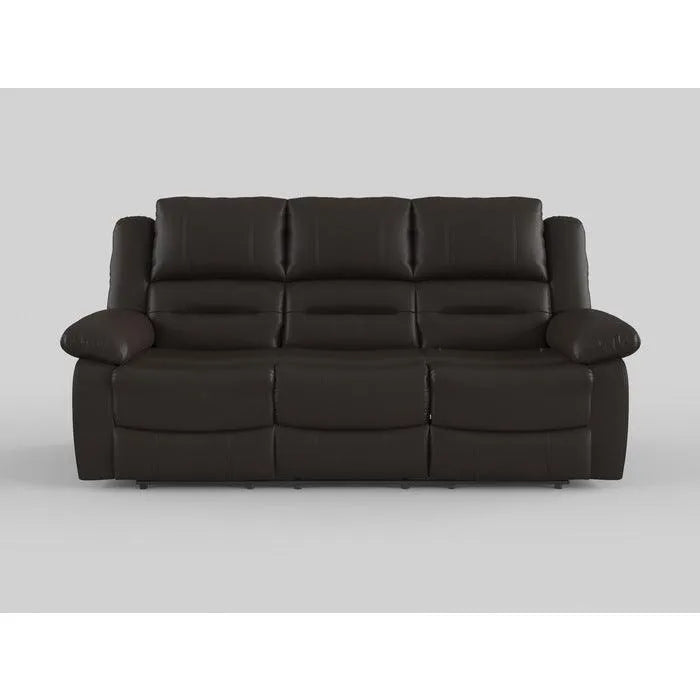 Jarita Chocolate Double Reclining Sofa by Homelegance at Eve Furniture