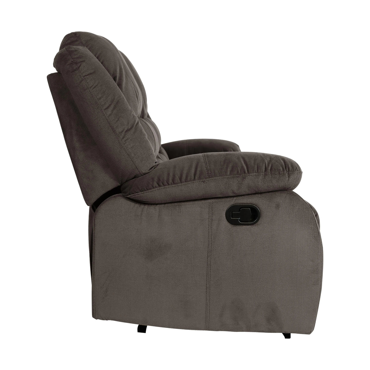 Jarita Chocolate Double Reclining Sofa by Homelegance at Eve Furniture