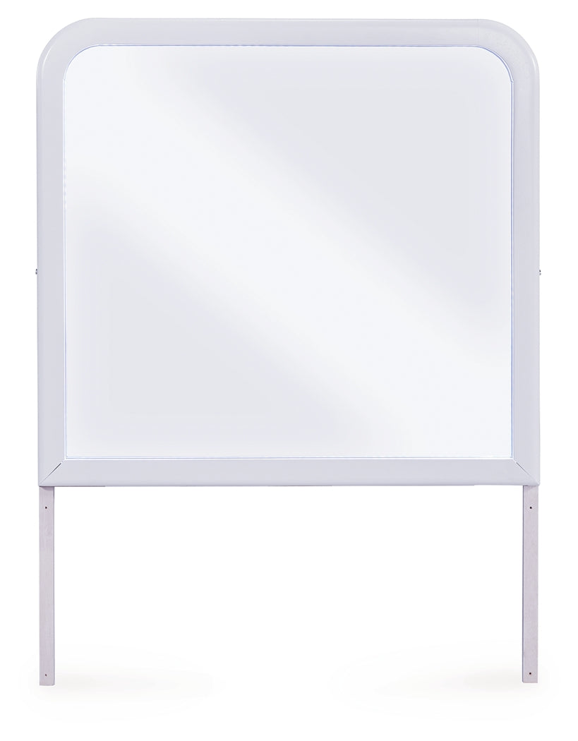 Jarlee White Bedroom Mirror by Ashley at Eve Furniture