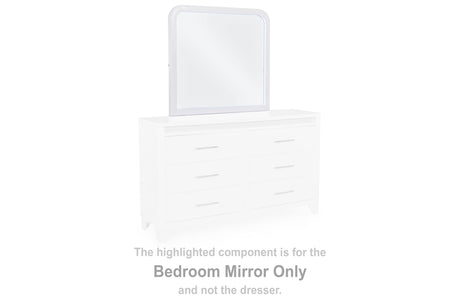 Jarlee White Bedroom Mirror by Ashley at Eve Furniture