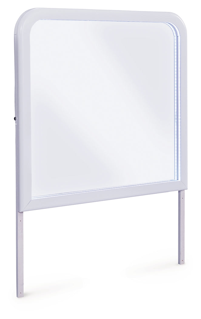 Jarlee White Bedroom Mirror by Ashley at Eve Furniture