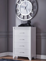 Jarlee White Chest of Drawers by Ashley at Eve Furniture