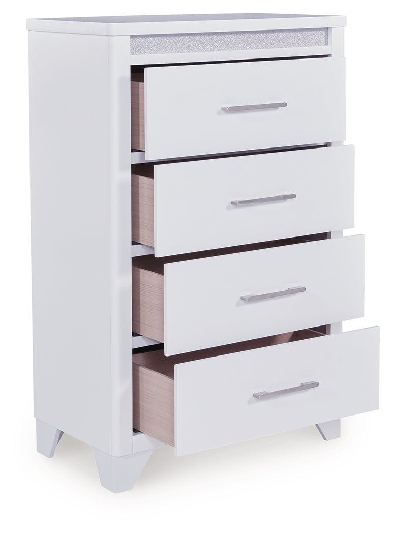Jarlee White Chest of Drawers by Ashley at Eve Furniture