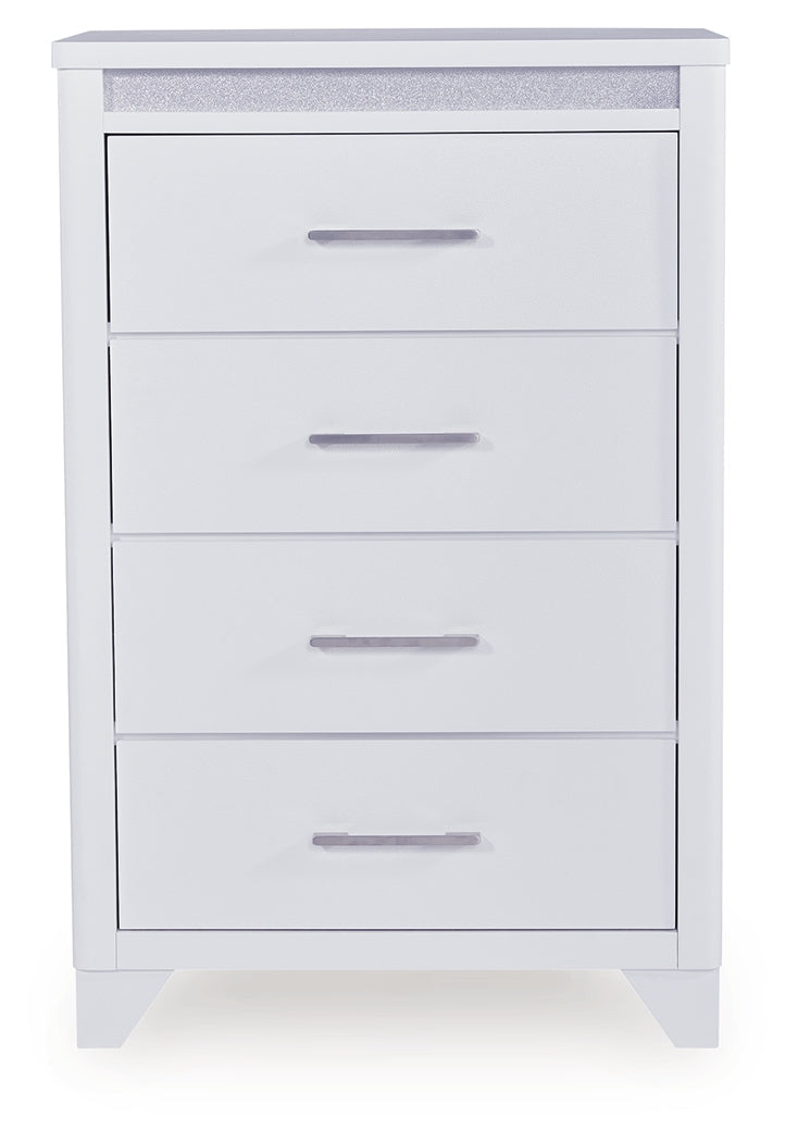 Jarlee White Chest of Drawers by Ashley at Eve Furniture