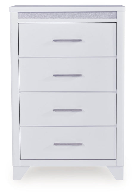 Jarlee White Chest of Drawers by Ashley at Eve Furniture