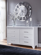 Jarlee White Dresser by Ashley at Eve Furniture