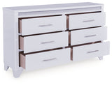 Jarlee White Dresser by Ashley at Eve Furniture