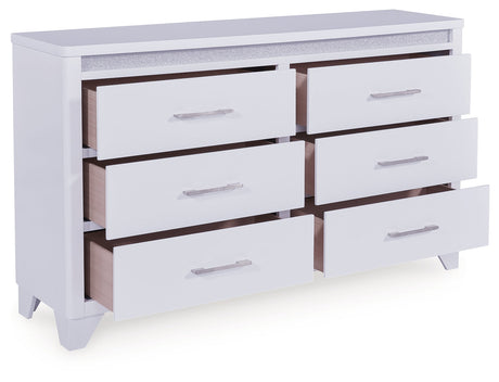 Jarlee White Dresser by Ashley at Eve Furniture