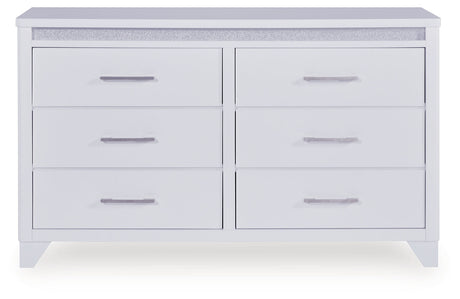 Jarlee White Dresser by Ashley at Eve Furniture