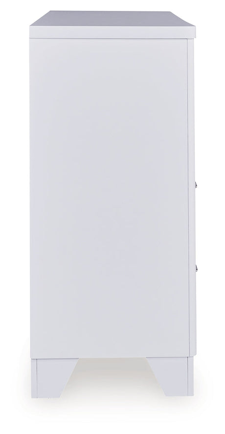 Jarlee White Dresser by Ashley at Eve Furniture