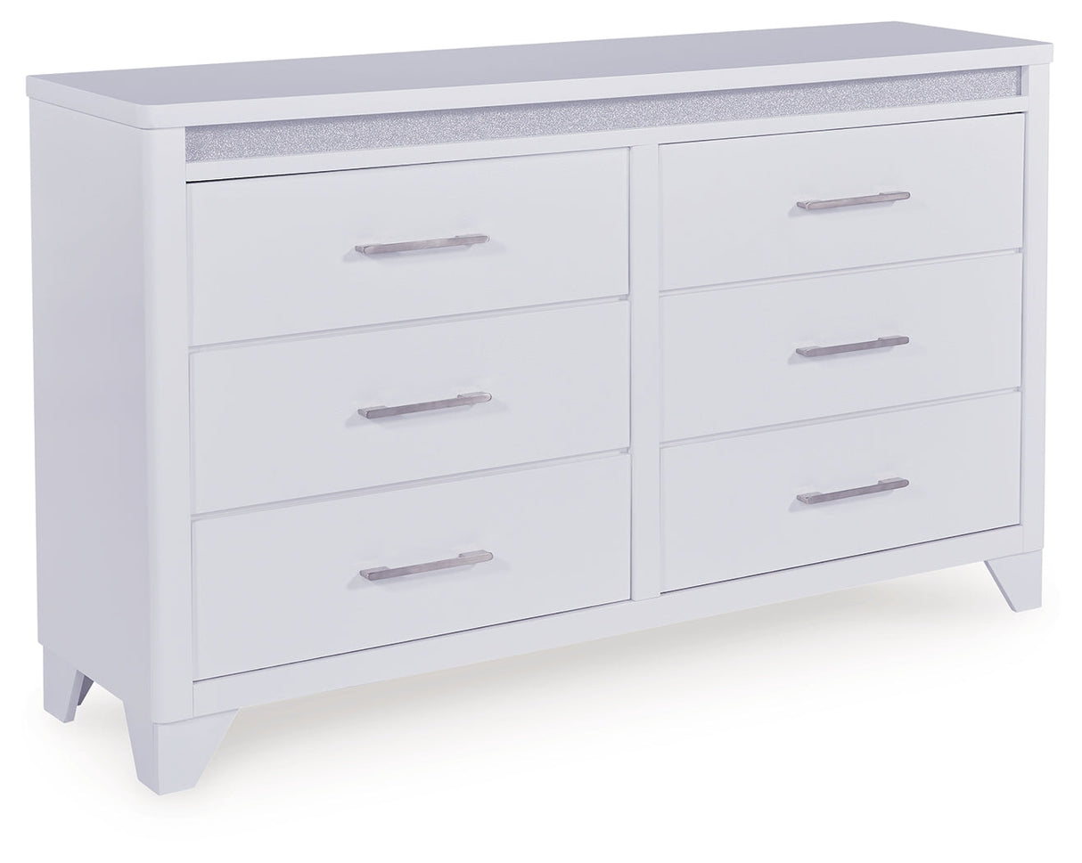Jarlee White Dresser by Ashley at Eve Furniture