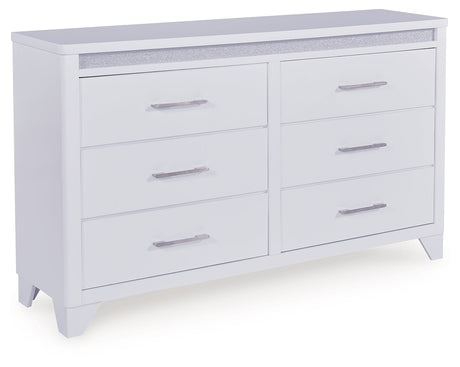 Jarlee White Dresser by Ashley at Eve Furniture