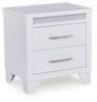 Jarlee White Nightstand by Ashley at Eve Furniture