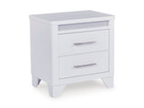 Jarlee White Upholstered Panel Bedroom Set by Ashley at Eve Furniture