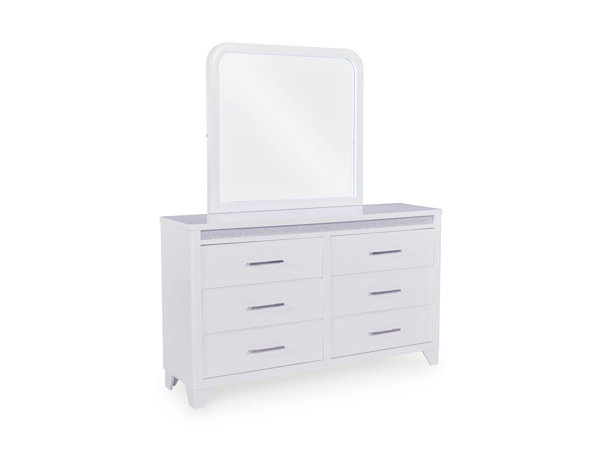 Jarlee White Upholstered Panel Bedroom Set by Ashley at Eve Furniture