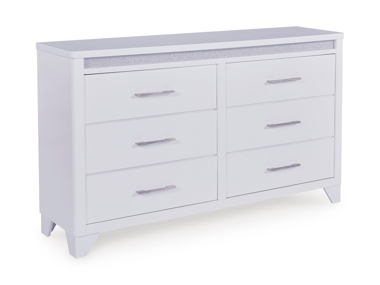 Jarlee White Upholstered Panel Bedroom Set by Ashley at Eve Furniture