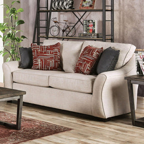 Jarrow Ivory Loveseat by Furniture of America at Eve Furniture