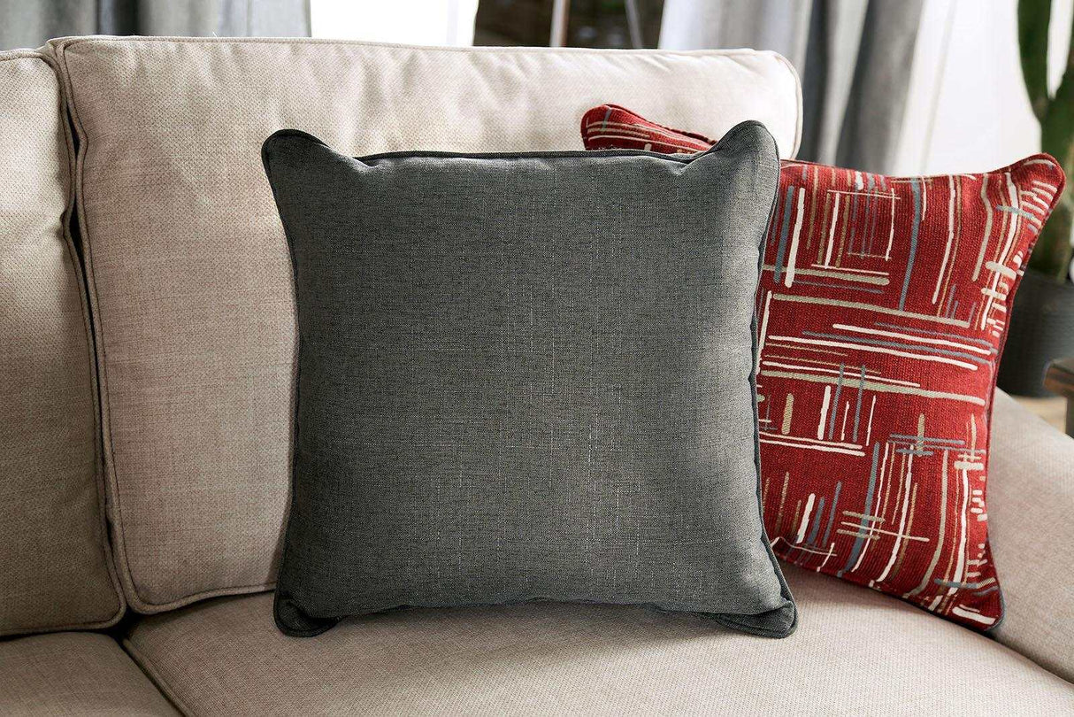 Jarrow Ivory Stationary Sofa & Loveseat by Furniture of America at Eve Furniture