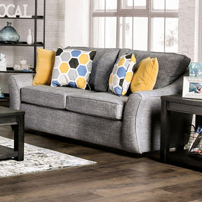 Jarrow Light Gray Loveseat by Furniture of America at Eve Furniture