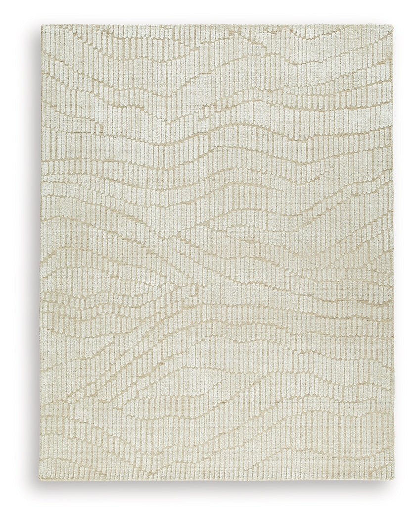 Jaseena Beige/Tan Large Rug by ASHLEY FURNITURE at Eve Furniture