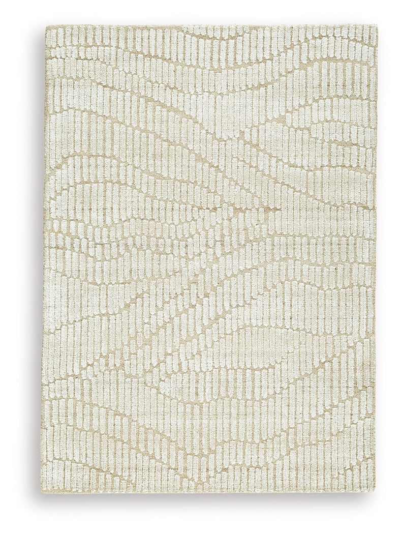 Jaseena Beige/Tan Medium Rug by Ashley at Eve Furniture
