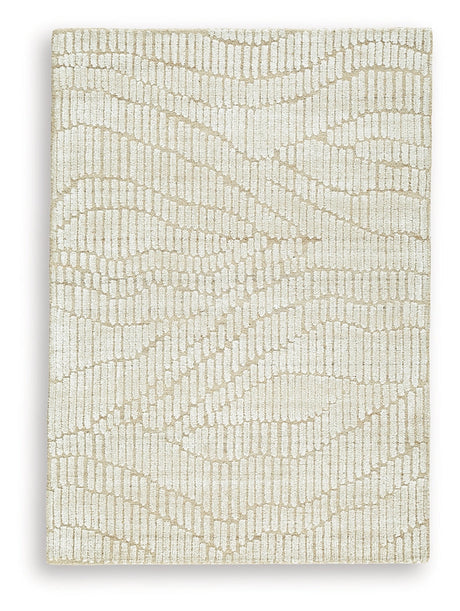 Jaseena Beige/Tan Medium Rug by Ashley at Eve Furniture