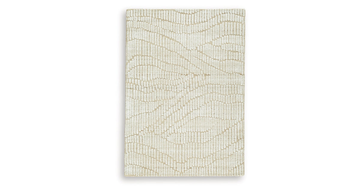 Jaseena Beige/Tan Medium Rug by Ashley at Eve Furniture