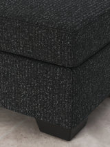 Jasmine Coal Peaks Ottoman by Ashley at Eve Furniture