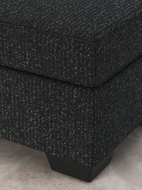 Jasmine Coal Peaks Ottoman by Ashley at Eve Furniture