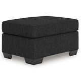 Jasmine Coal Peaks Ottoman by Ashley at Eve Furniture