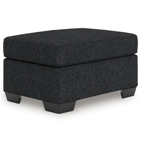 Jasmine Coal Peaks Ottoman by Ashley at Eve Furniture