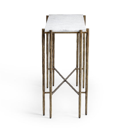 Jasmine Moonstone White Console Table by Classic Home at Eve Furniture