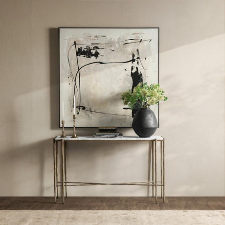 Jasmine Console Table - Moonstone White by Classic Home at Eve Furniture