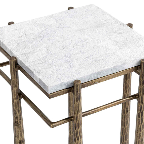 Jasmine End Table - Moonstone White by Classic Home at Eve Furniture