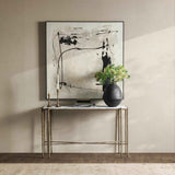 Jasmine Moonstone White Console Table by Classic Home at Eve Furniture