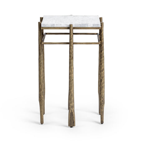 Jasmine Moonstone White End Table by Classic Home at Eve Furniture